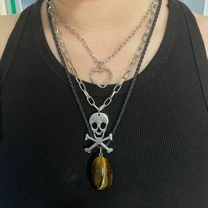 Tigers eye crystal necklace